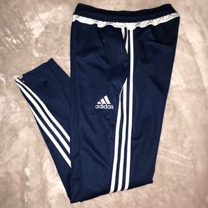 Navy blue adidas track pants!!!